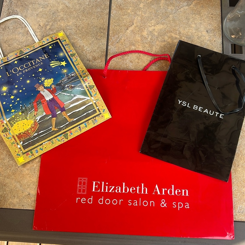 Set of 3 luxury Beauty shopping bags